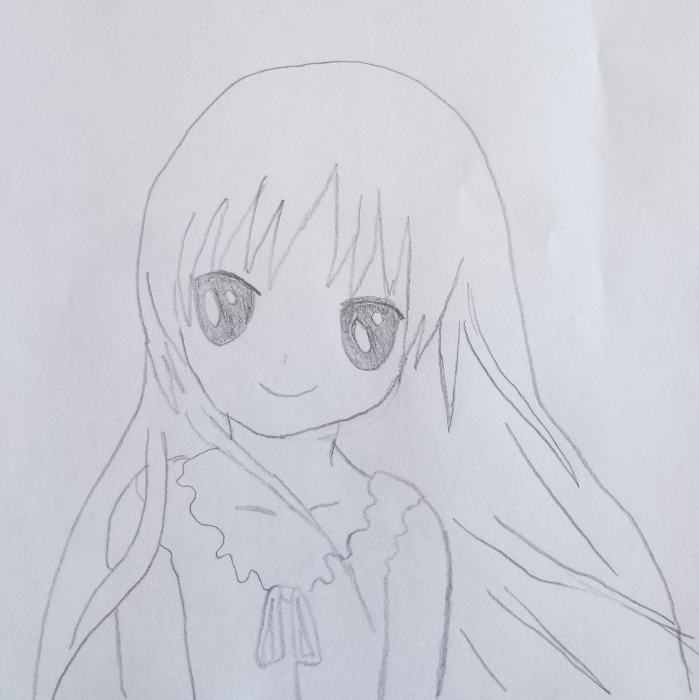 Beautiful drawing of a girl